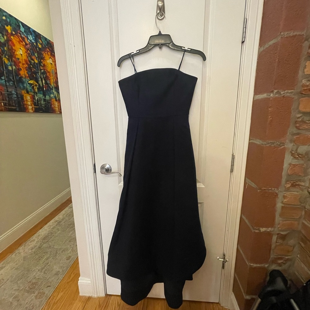 C/MEO Collective Black Backless Strapless A-Line Dress